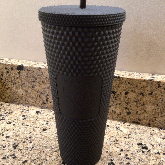 Starbucks Disneyland 50th Anniversary Geometric Studded 24 oz Tumbler in Black - Picture 8 of 9